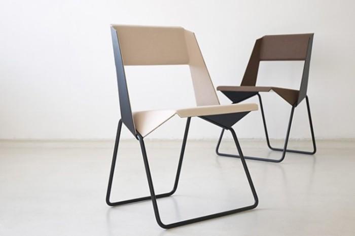 热塑聚酯毡与钢管框架结构的制作在家具中脱颖而出,一体成型的椅座椅
